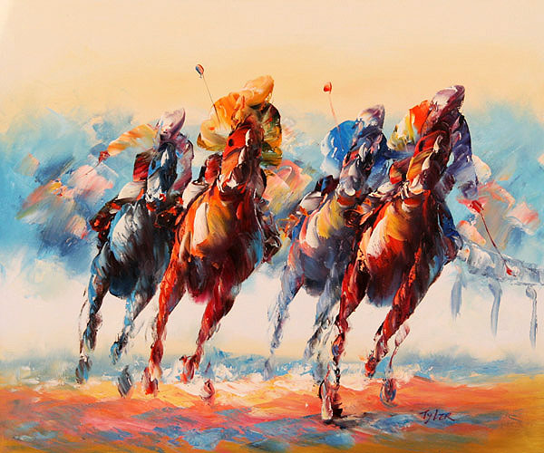 corrida-cavalo-oleo-sobre-tela-linho
